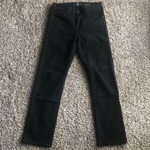 7 for All Mankind - black denim jeans. Size 28x30